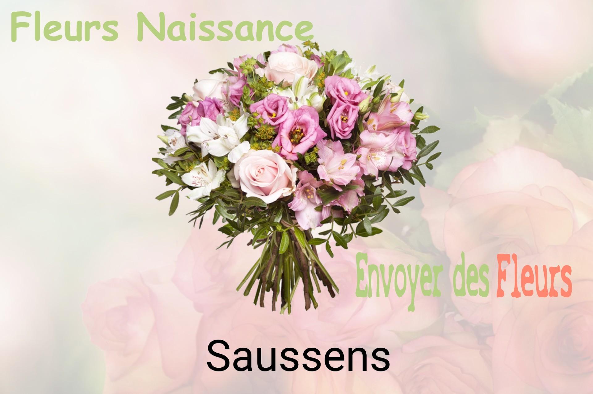 Bouquet de fleurs de naissance livré à Saussens